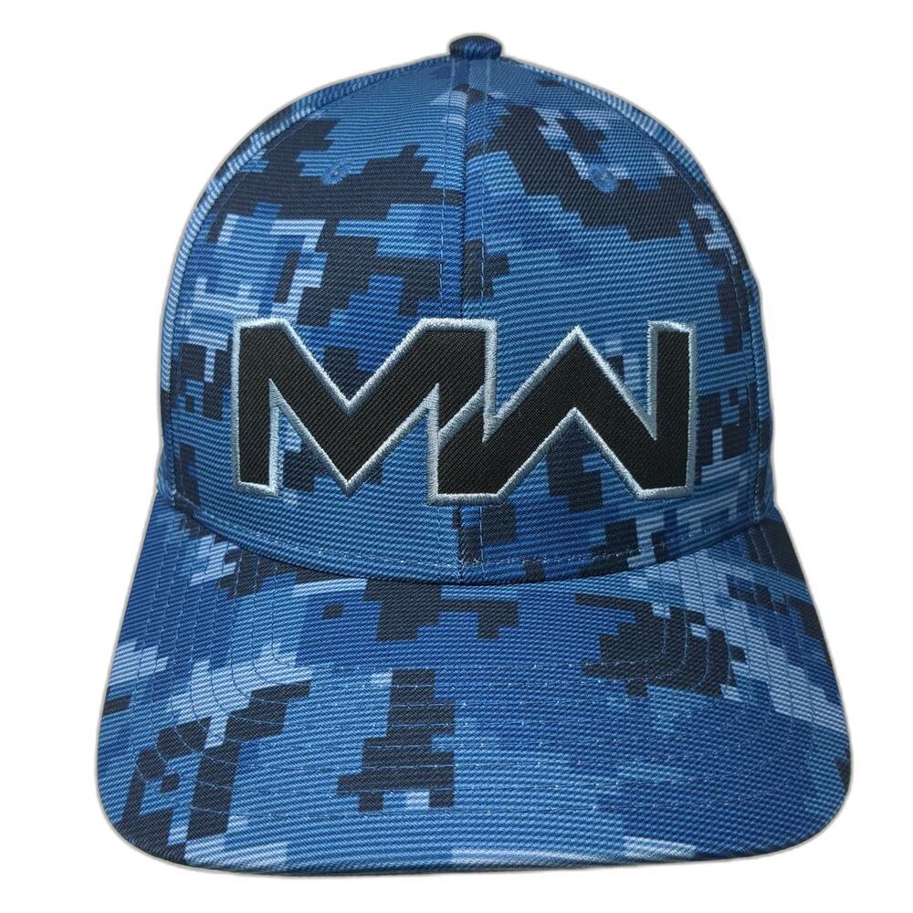 Call of Duty Modern Warfare Snapback Blue One Size Digital Camo Video Game Hat